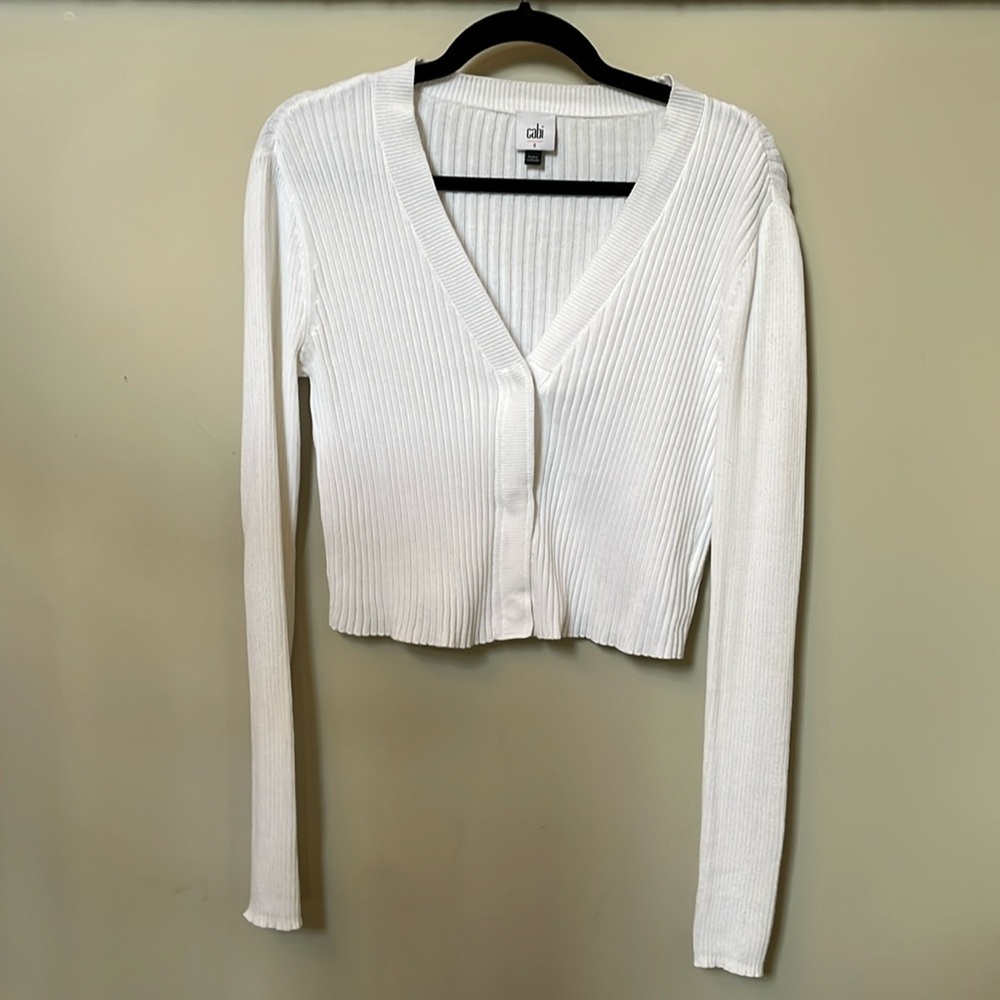 Cabi Slim Ribbed Cardigan